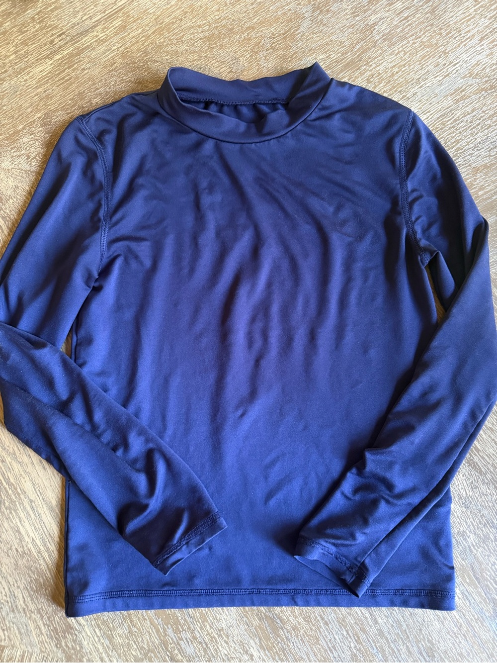 Boys long sleeve swim shirt Navy size M 8/10